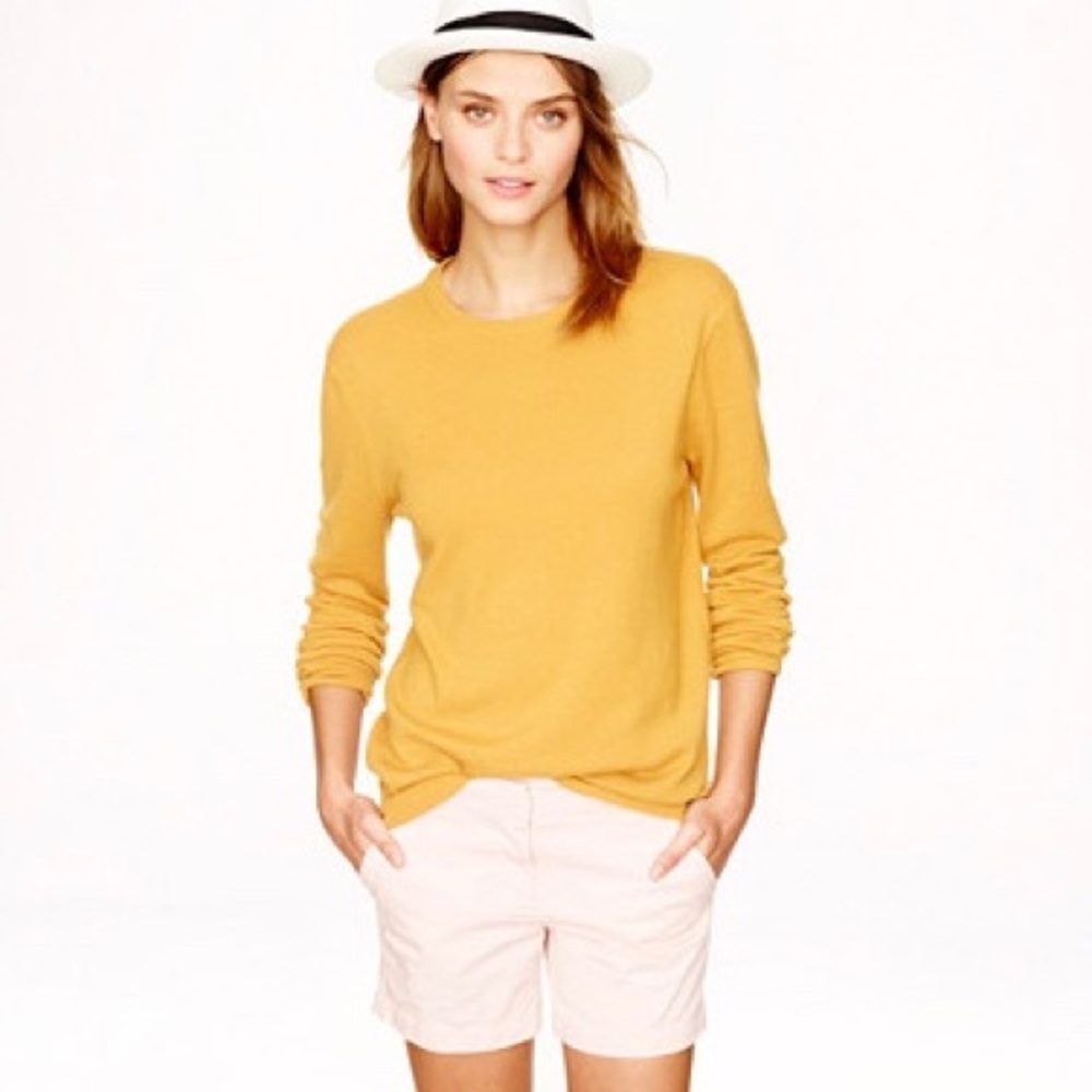 J. Crew White 5” Classic Chino Shorts